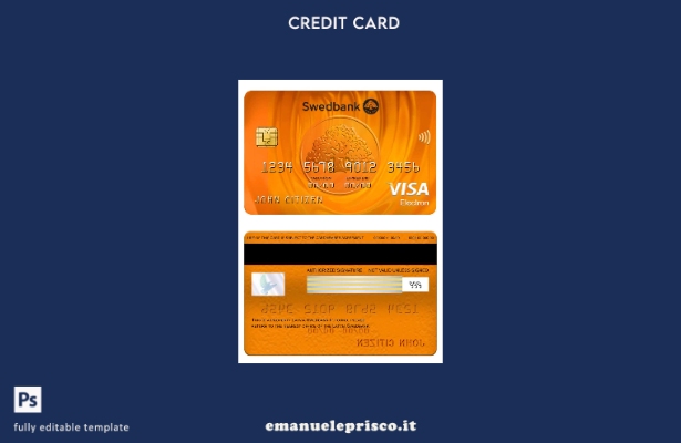 modello di carta elettronica visto Lettonia Swedbank stile verificato
